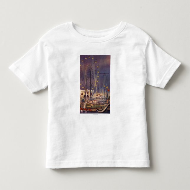 Camiseta De Bebé Seattle, poster de la feria de mundo (Anverso)