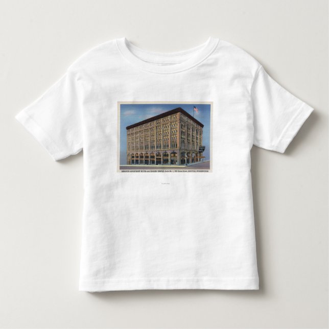 Camiseta De Bebé Seattle, Washington - opinión senador Apartamento (Anverso)