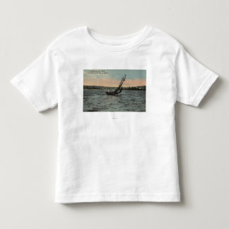 Camiseta De Bebé Seattle, WAYachting en la unión del lago