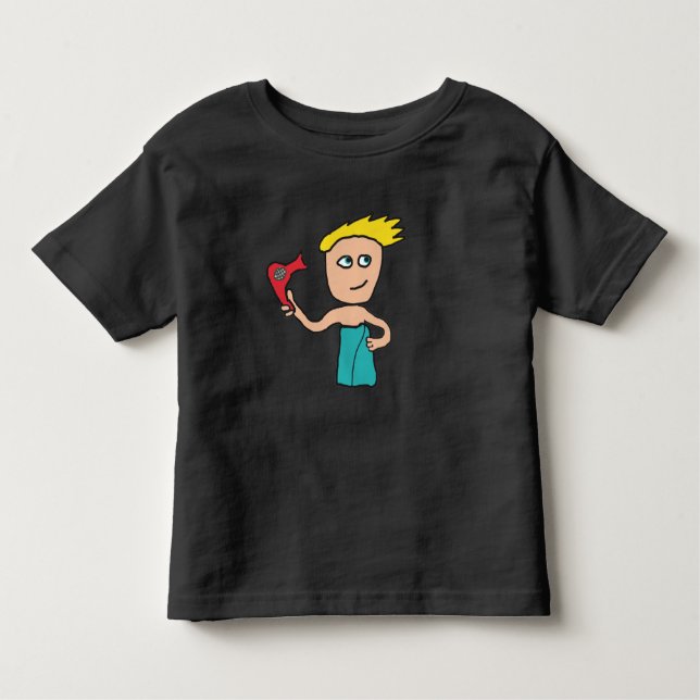 Camiseta De Bebé Secado de pelo (Anverso)