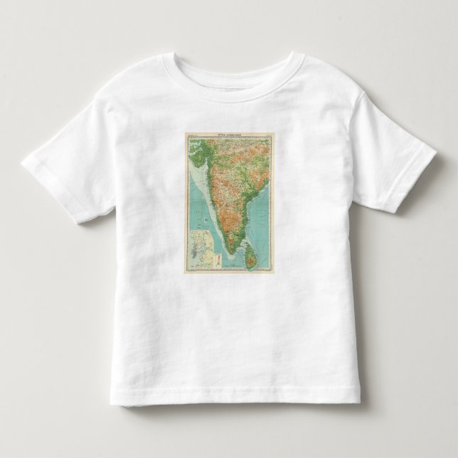 Camiseta De Bebé Sección del sur de la India (Anverso)
