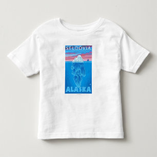 Camiseta De Bebé Sección representativa del iceberg - Seldovia,