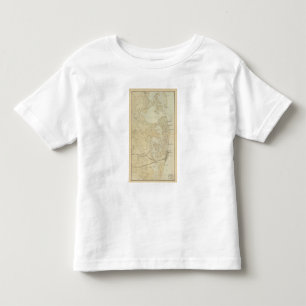 Camiseta De Bebé Sección Tuckerton de la costa al mapa de la carta