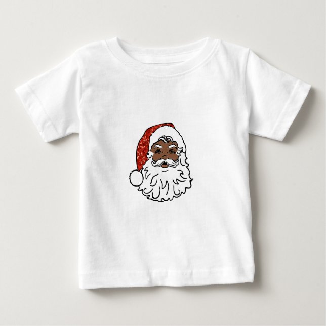 Camiseta De Bebé secuela el negro santa claus (Anverso)
