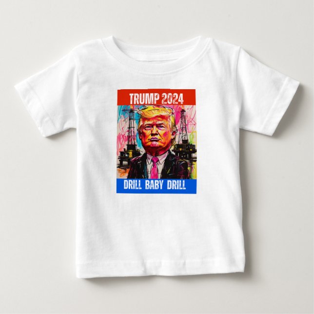 CAMISETA DE BEBÉ SECUENCIA DE BEBÉS DE REDUCCIÓN DE TRUMP 2024 (Anverso)