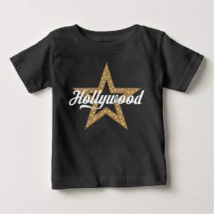 Camiseta De Bebé Secuencia de comandos de Hollywood con el bebé T-