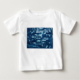 Camiseta De Bebé secuencias azules brillantes