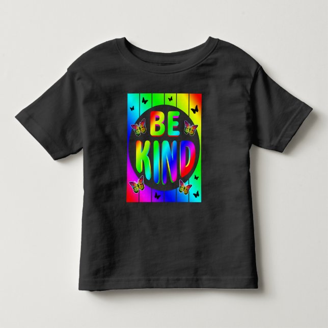 CAMISETA DE BEBÉ SED COLOREADO ARCOÍRIS MARIPOSAS (Anverso)