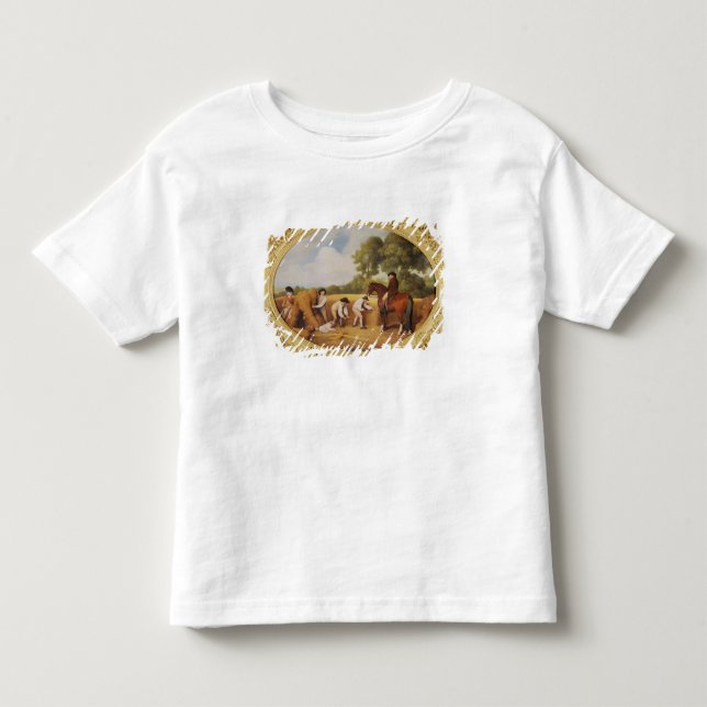 Camiseta De Bebé Segadores de George Stubbs el |, 1795 (esmalte en (Anverso)