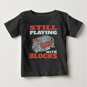 Camiseta De Bebé Seguir jugando con bloques Mecánica