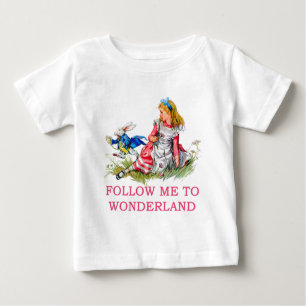CAMISETA DE BEBÉ SEGUIRME A WONDERLAND
