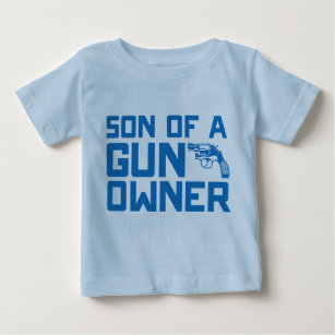 Camiseta De Bebé Segunda enmienda: Hijo de un dueño de arma