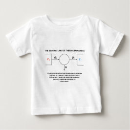 Camiseta De Bebé Segunda ley del trabajo de la termodinámica (la