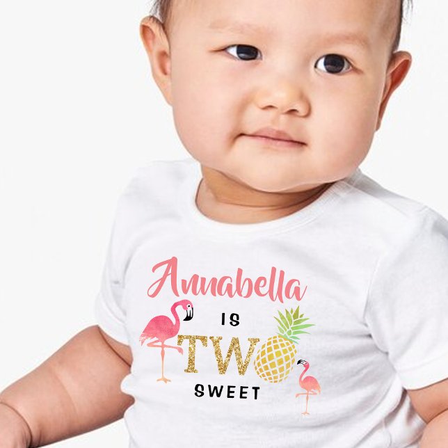 Camiseta De Bebé Segundo cumpleaños de los Chicas de Summer Beach L (Subido por el creador)