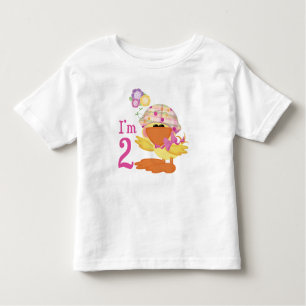 Camiseta De Bebé Segundo cumpleaños del Chica Ducky