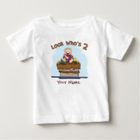 Segundo cumpleaños personalizado de barro de choco