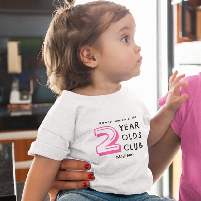 Camiseta De Bebé Segundo cumpleaños | Personalizado de dos años (Subido por el creador)