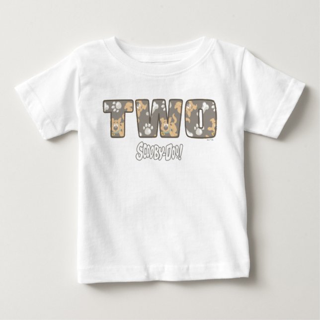 Camiseta De Bebé Segundo cumpleaños Scooby-Doo (Anverso)