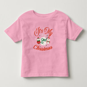 Camiseta De Bebé Segundo Navidad del bebé