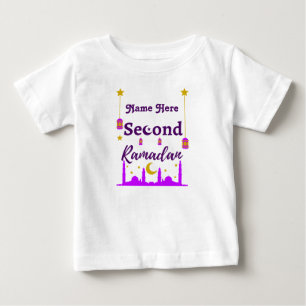 Camiseta De Bebé Segundo Ramadán   Nombre personalizado
