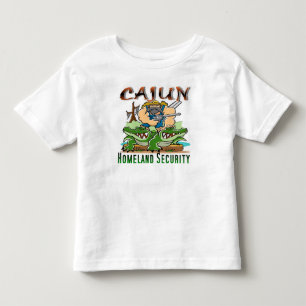 Camiseta De Bebé Seguridad de patria de Cajun