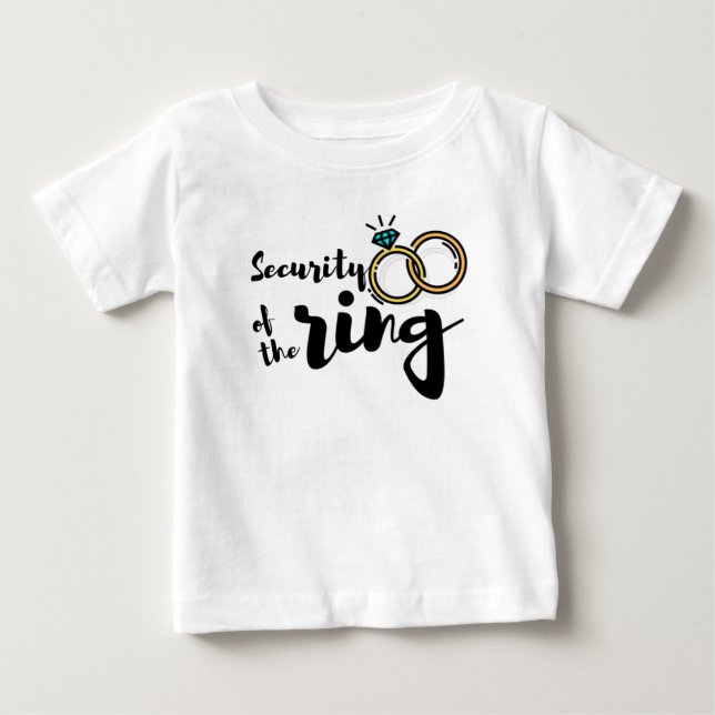 Camiseta De Bebé Seguridad del anillo (Anverso)