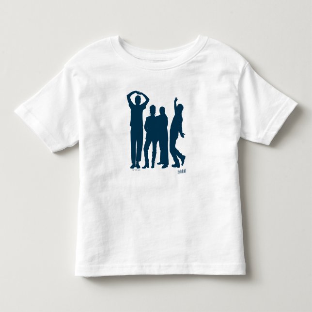Camiseta De Bebé Seinfeld | Gráfico de silueta de grupo (Anverso)