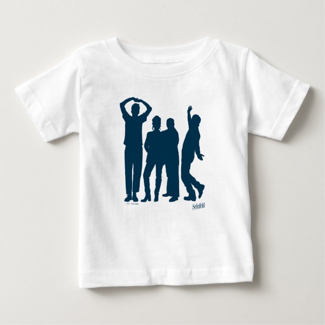 Camiseta De Bebé Seinfeld | Gráfico de silueta de grupo (Anverso)