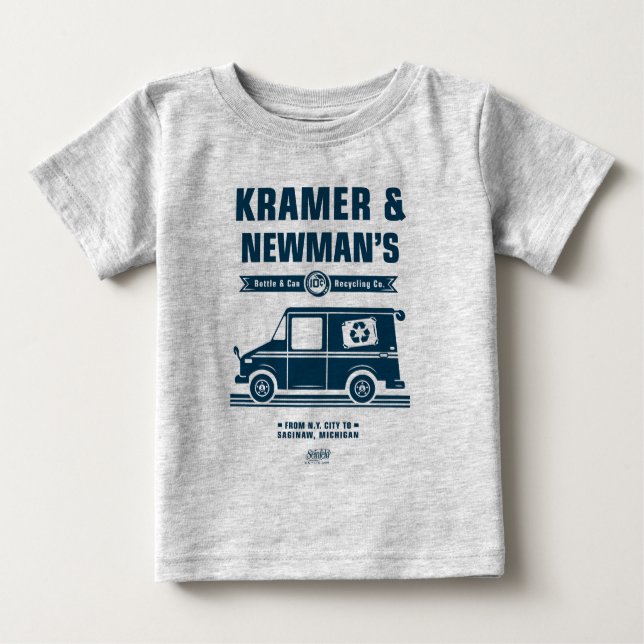 Camiseta De Bebé Seinfeld | Kramer & Newman's Recycling Co. (Anverso)
