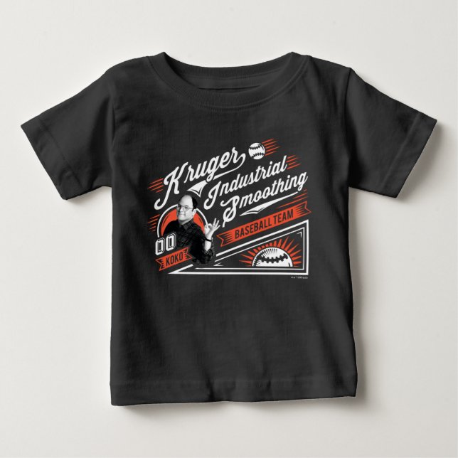 Camiseta De Bebé Seinfeld | Kruger Industrial Baseball (Anverso)