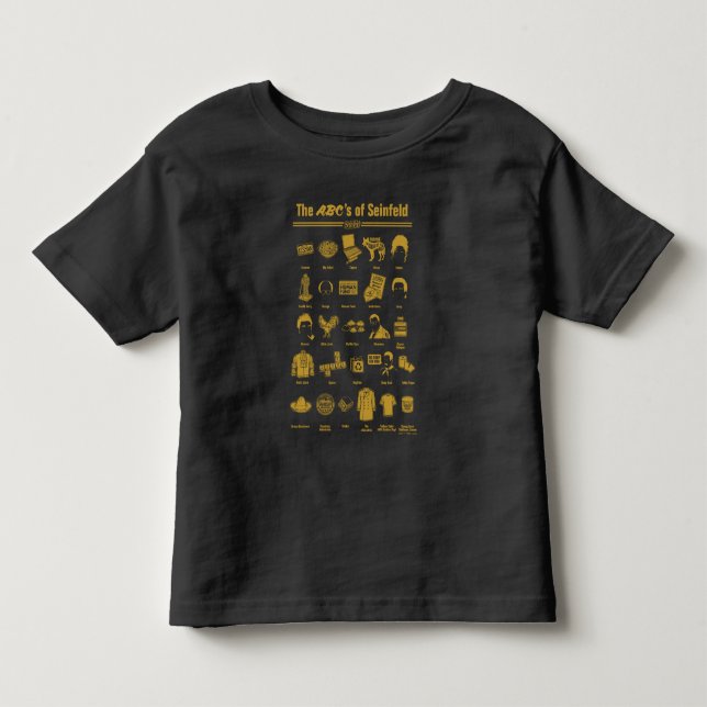 Camiseta De Bebé Seinfeld | La ABC de Seinfeld Infographic (Anverso)