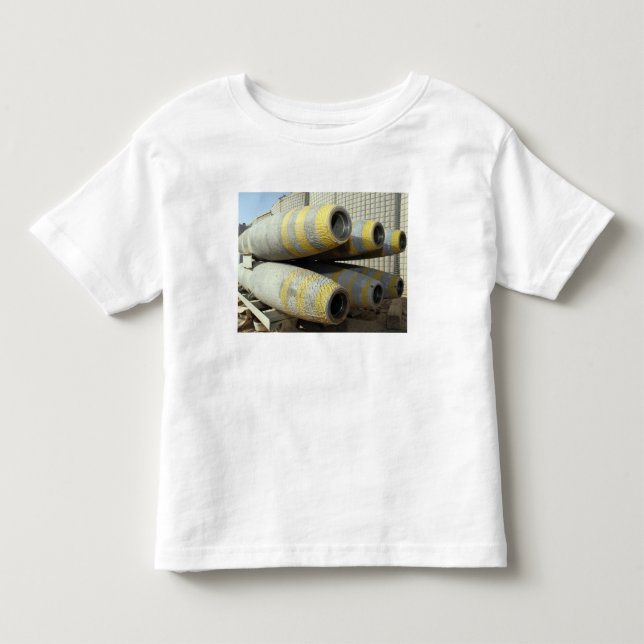 Camiseta De Bebé Seis bombas GBU-12 en un rack (Anverso)