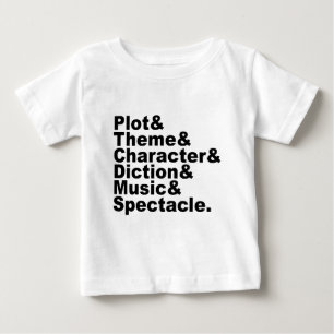 Camiseta De Bebé Seis elementos de poética y drama por Aristótele
