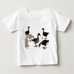 Camiseta De Bebé Seis Geese A-Laying Retro Cut-Out 5