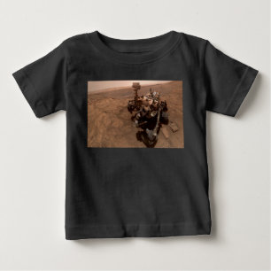 Camiseta De Bebé Selfie de Mars Curiosity Paisaje Marciano Rojo