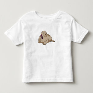 Camiseta De Bebé Sello como peluquero con comb