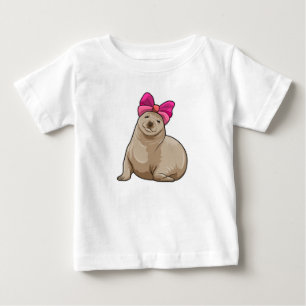 Camiseta De Bebé Sello con cinta de opciones