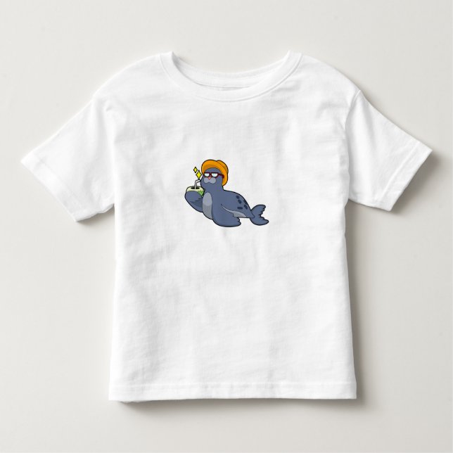 Camiseta De Bebé Sello con coco (Anverso)