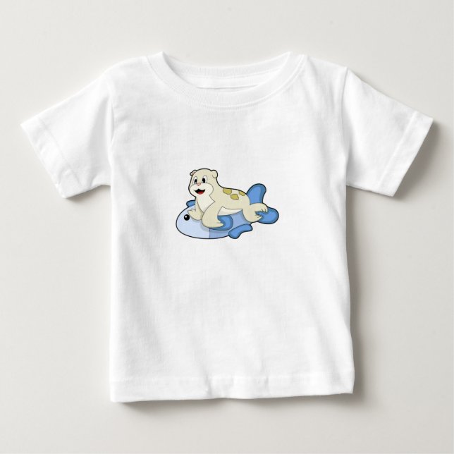 Camiseta De Bebé Sello con peces (Anverso)
