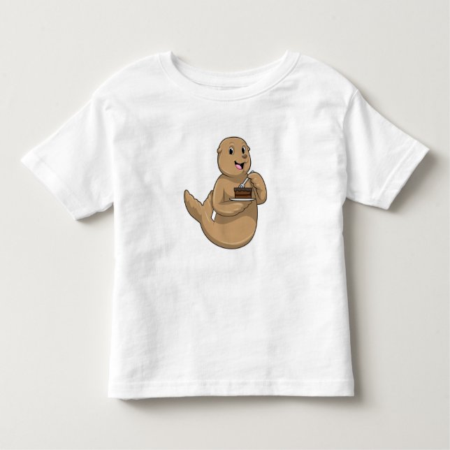 Camiseta De Bebé Sello con torta (Anverso)