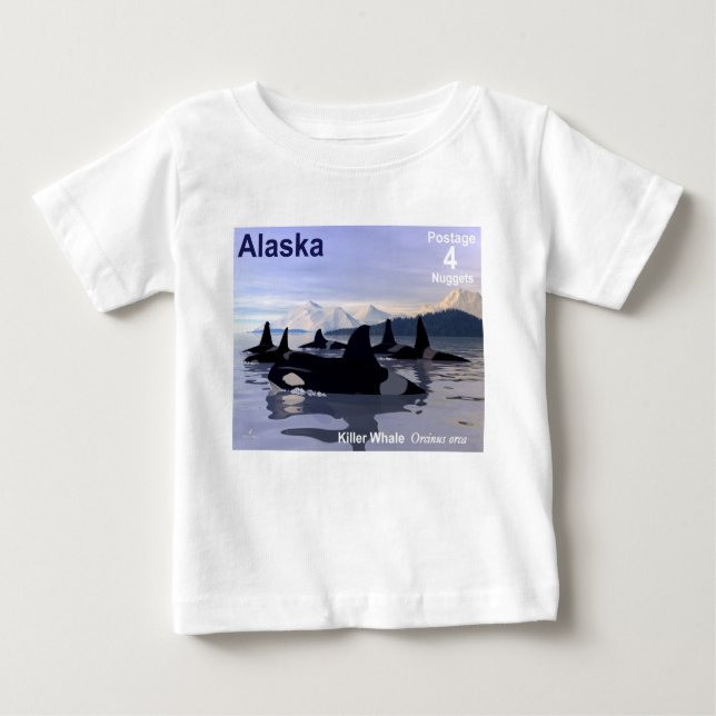 Camiseta De Bebé Sello de ballenas asesinas de Alaska (Anverso)