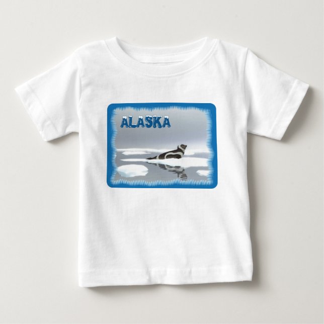 Camiseta De Bebé Sello De Cinta En El Hielo (Anverso)