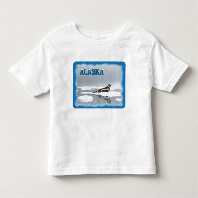 Camiseta De Bebé Sello De Cinta En El Hielo (Anverso)