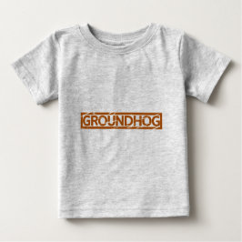 Camiseta De Bebé Sello de Groundhog