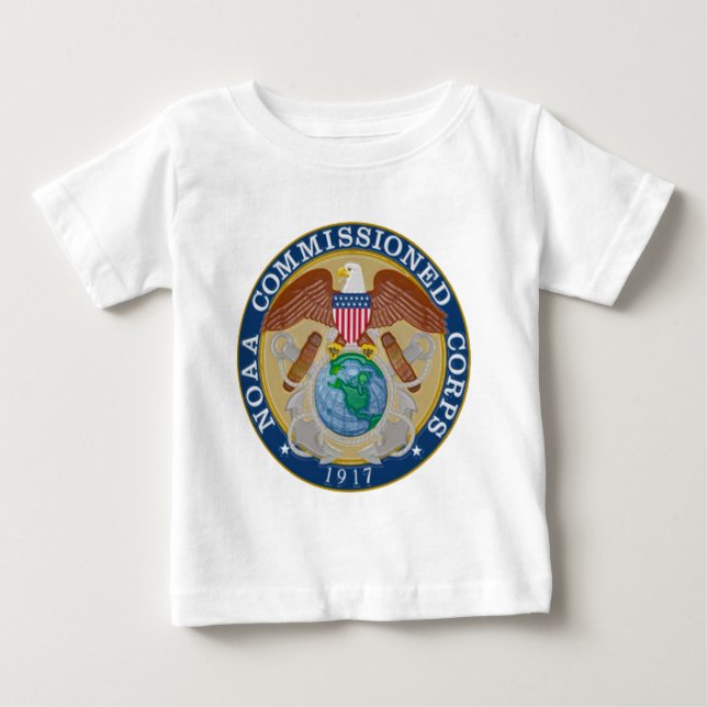 Camiseta De Bebé Sello de los Cuerpos de Administración de la NOAA (Anverso)