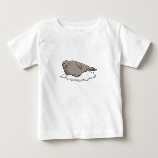 Camiseta De Bebé Sello de nubes (Anverso)