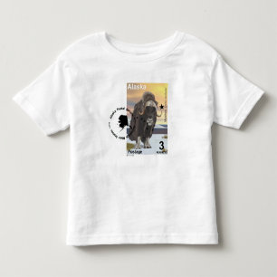 Camiseta De Bebé Sello de recuerdo de buey almizclero