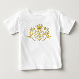 Camiseta De Bebé Sello / Escudo / Monograma de Bach en oro