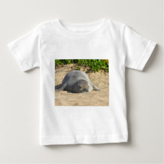 Camiseta De Bebé Sello hawaiano soñoliento del monje