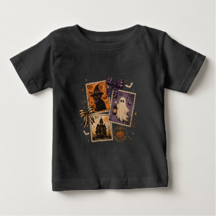 Camiseta De Bebé Sellos postales de Halloween